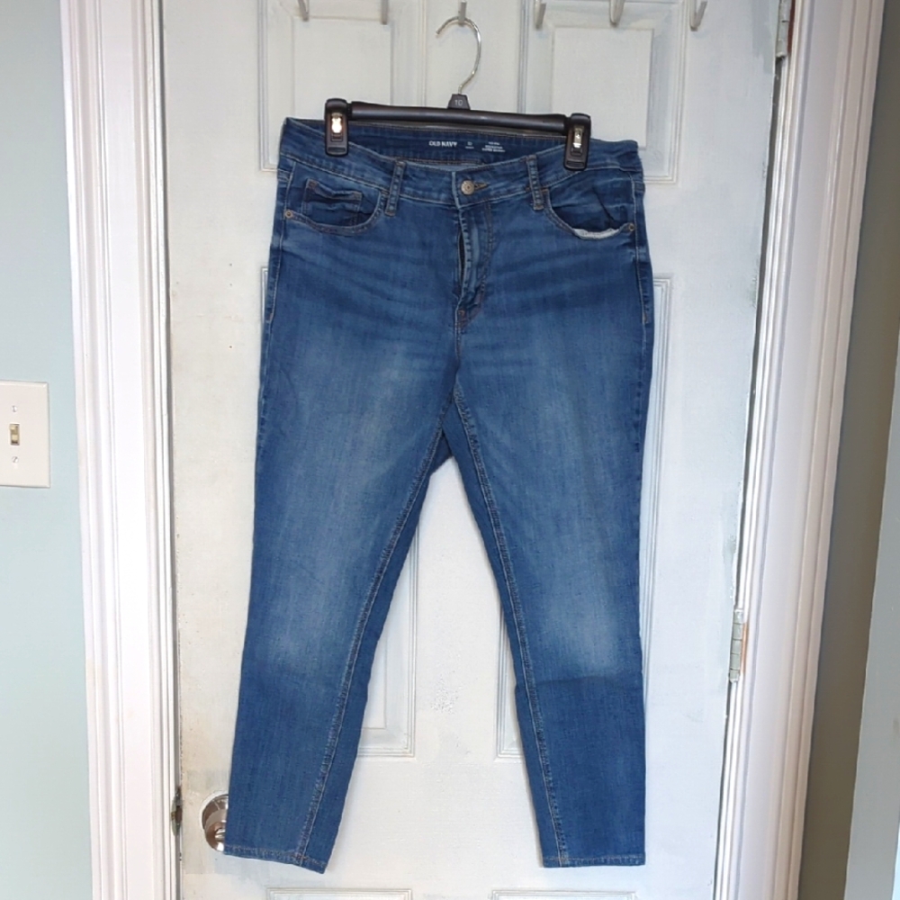 Old Navy Rockstar Super Skinny Blue Denim Jeans